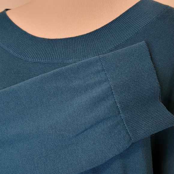 Lands' End Women's Plus Size Scoop Neck Sweater in Midnight Blue - 3X - Picture 7 of 10